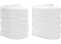 PROPANE TANK COVER DOUBLE 20LB WHITE