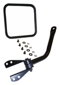 Left Black Arm & Mirror Kit for 1955-1995 CJ-5, CJ-6, CJ-7, CJ-8 & YJ Wrangler Crown Automotive