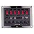 NYLON SWITCH PANEL HORIZONTAL 6-SWI