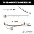 3LEAF DOUBLE EYE SPRING 2000LB 26IN 25.25IN 1.75IN 7224