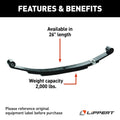 3LEAF DOUBLE EYE SPRING 2000LB 26IN 25.25IN 1.75IN 7224