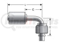 FEMALE SAE TUBE O-RING NUT SWIVEL -