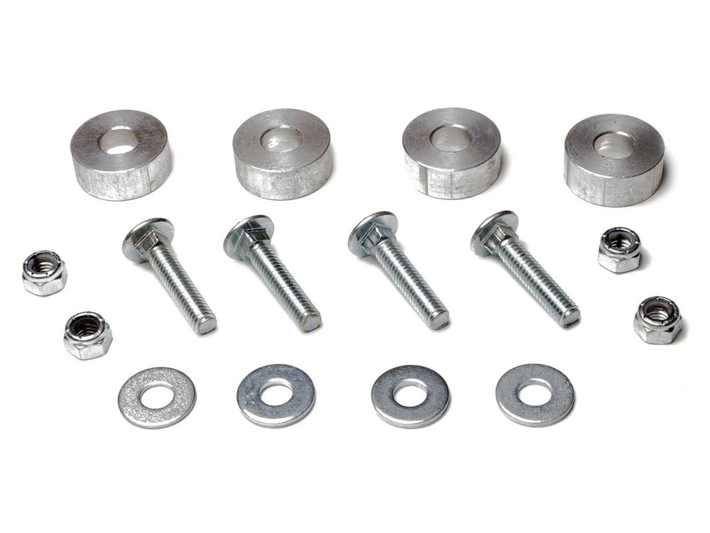 ~(0.6 lbs. 5X4X3)~ TJ Gas Tank Skid Plate Lowering Spacer Kit 97-06 Wrangler TJ TeraFlex