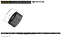 Whiteline KDT970M Front Engine Mount Bushing; Fits Hyundai Elantra 16-20