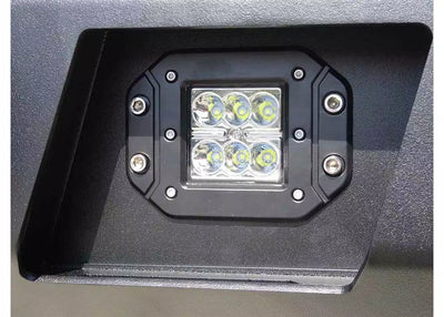 ~(5 lbs. 12X8X3)~ Light Bezels -Rear Bumper Rigid Dually / Dually 2- series Flush Mount Bare Steel 2011-2016 Ford F-250-F350