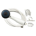SHOWER HEAD KIT 3 FUNCTION HANDHELD FLOW CTRL 60IN SS HOSE WHITE