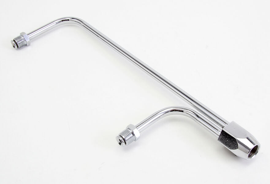 HOLLEY MODEL 33102 (821/32 IN. CENTERS); STEEL/CHROME FUEL LINES195964 PONTIAC ENGINES