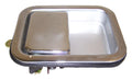 Exterior Chrome Door Handle Outer Front for 81-86 CJs and All YJs & TJs w/ Full Steel Doors Crown Automotive