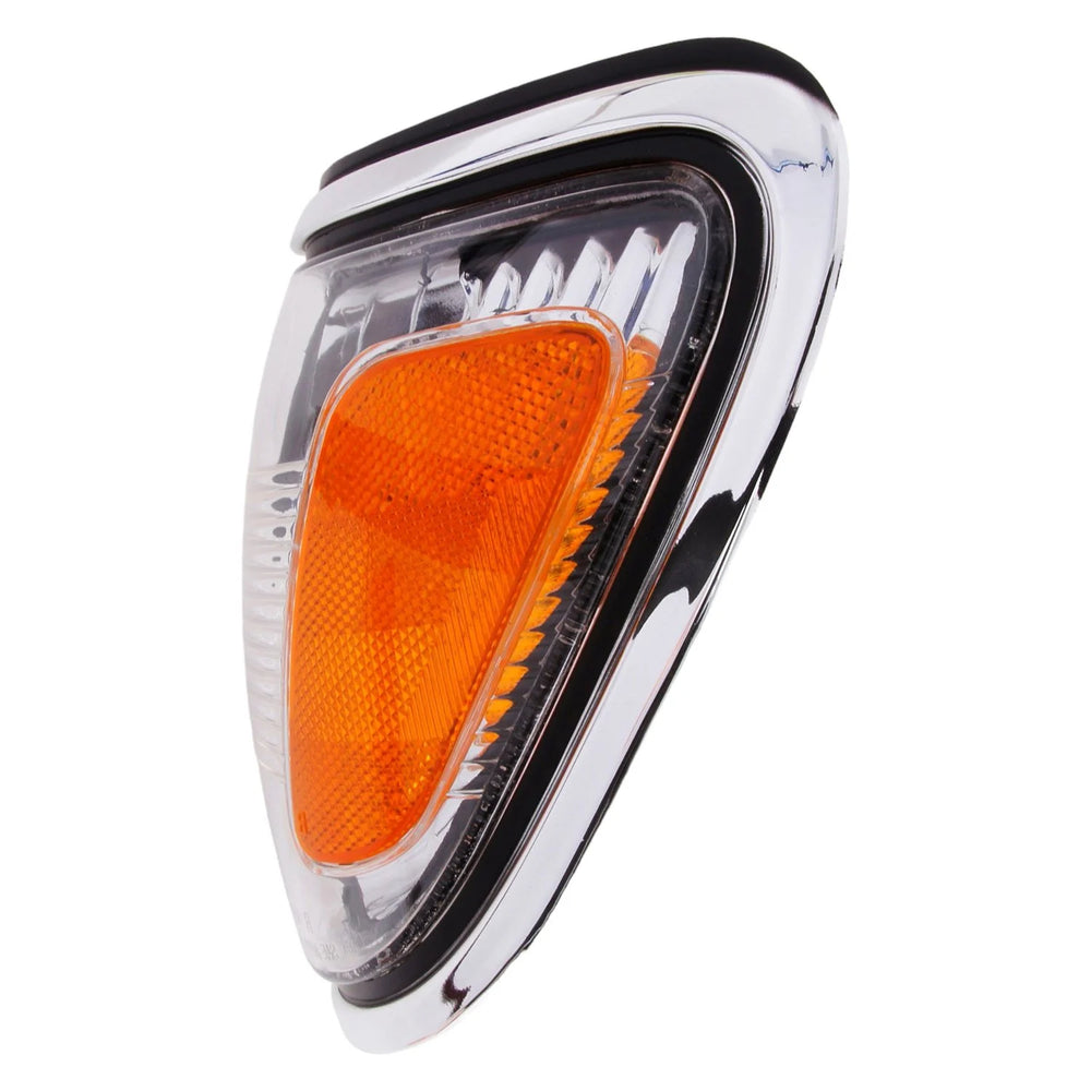 LH PARKLAMP ASSY; PARK/MARKER COMBO; W/BRIGHT BEZEL; TACOMA 0104