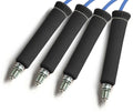 Plug Wire Sleeve Braided 6 x .375 Inch Up to 750 Degree F Black 4 Pack Thermo Tec