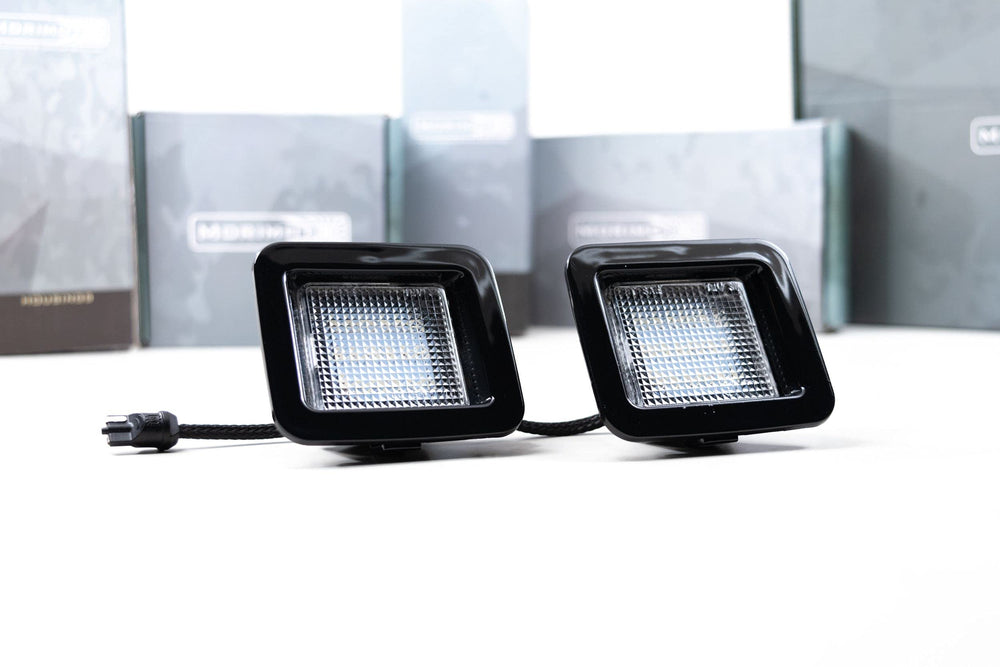 ~(0.5 lbs. 6X5X1)~ Morimoto XB LED License Plate Modules: Ford F150 2015 2016 2017 2018 2019 2020