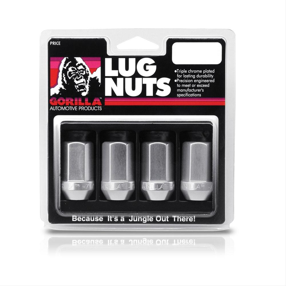 12MM X 1.25SILVER CLOSED END ALUMINUM RACING (3/4IN HEX) (4 LUG NUTS)
