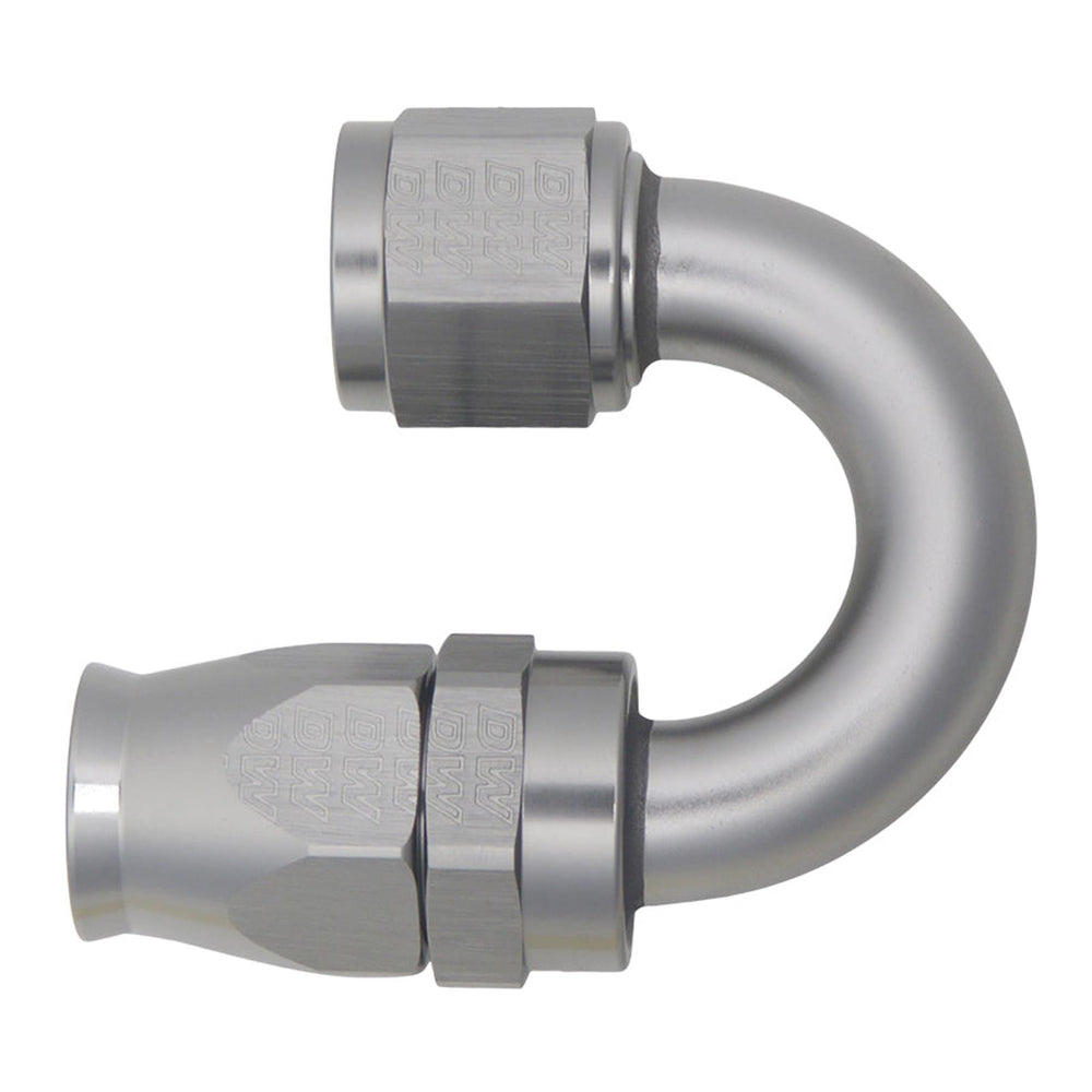 DeatschWerks 10 AN Female Flare Swivel (Incl Ferule/Olive) 180-degree Hose End PTFE anodized DW titanium