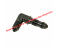 Fragola -10AN x 90 Degree Bulkhead - Black