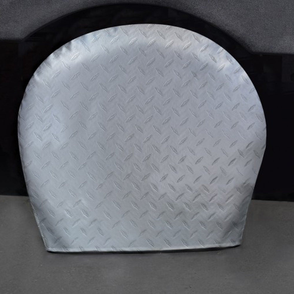 TYRE GARDS DIAMOND PLATED STEEL VINYL SIZE 5 18 IN 22 IN