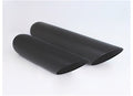 BLACK POWDER COATED ROLLED SLANT BLK EXHAUST TIP 2.25IN ID / 3.50IN OD