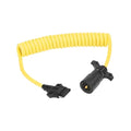 7-WAY FLAT PIN TO 5-FLAT 8' COILED