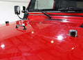 Kentrol 97-14 Jeep Wrangler TJ/JK Windshield Tie Down Kit - Powdercoat Black