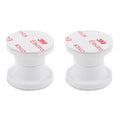 MAGNETIC DOOR HOLDBACKPOLAR WHITE 2 SETS