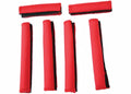 This red 6 piece UTV handle wrap kit from Rugged Ridge fits 04-11 Yamaha Rhinos.