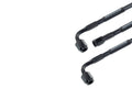 STRAIGHT 3 TO 90 DEGREE 3 20IN PRE ASSEMBLED BRAKE LINE BLACK