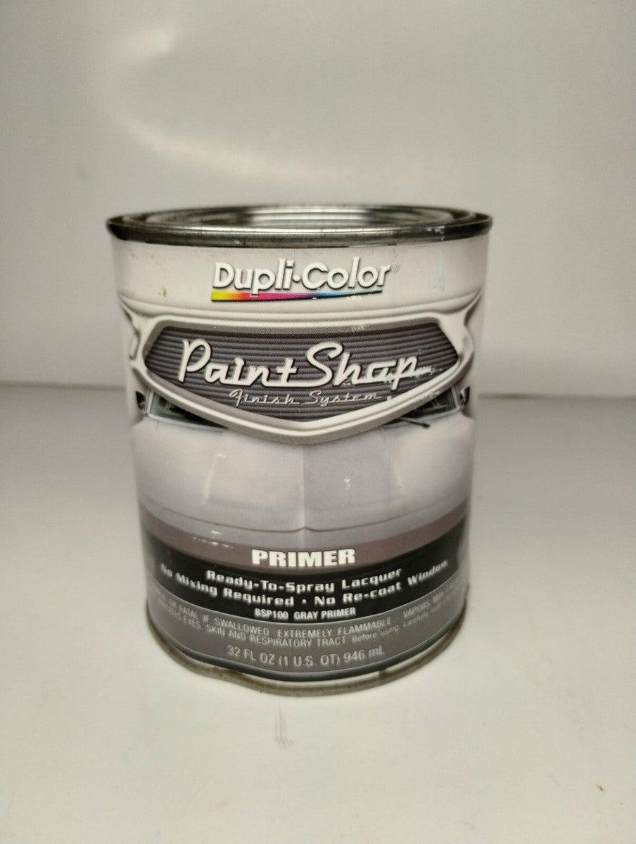 PAINT SHOP FINISH SYSTEM PRIMER; GRAY; 32 OZ. QUART