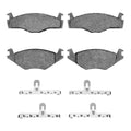 R1 84-93 Volkswagen Rabbit Convertible Front Semi Met Pads & Hardware Kit