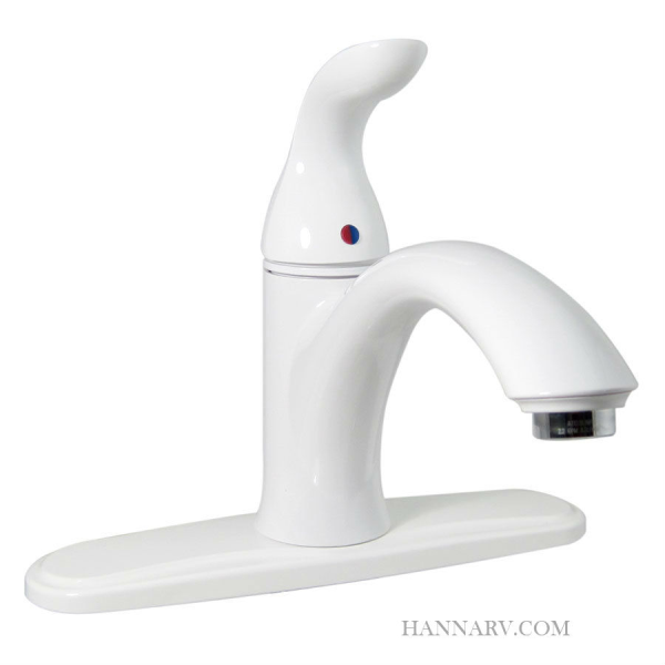 LEDGE FAUCET 4IN HIRISE TUBULAR 2 KNOB PLASTIC CHROME