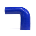 HPS Performance 1 - 1-3/8 ID High Temp 4-ply Reinforced Silicone 90 Degree Elbow Reducer Hose Blue (25mm - 35mm ID)