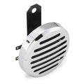 Bikers Choice Chrome Slotted Custom Electric Horn 12 Volt Universal