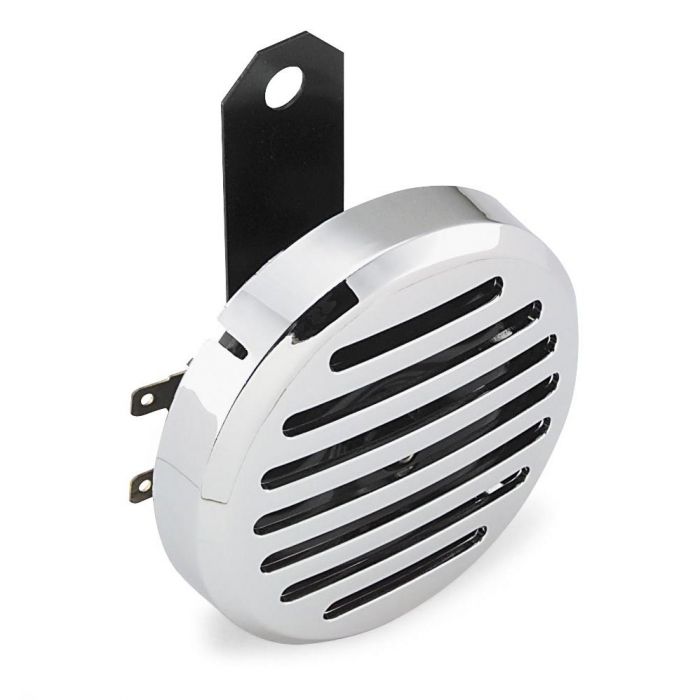 Bikers Choice Chrome Slotted Custom Electric Horn 12 Volt Universal