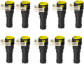 #10 90 Deg Hose End Black