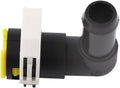#10 90 Deg Hose End Black