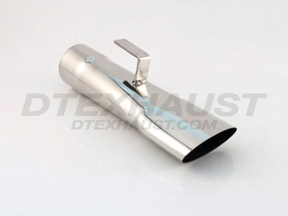 MOPAR OVAL SLANT 14.00IN VINTAGE SS EXHAUST TIP 2.50IN ID / 4.25INX2.50IN OD