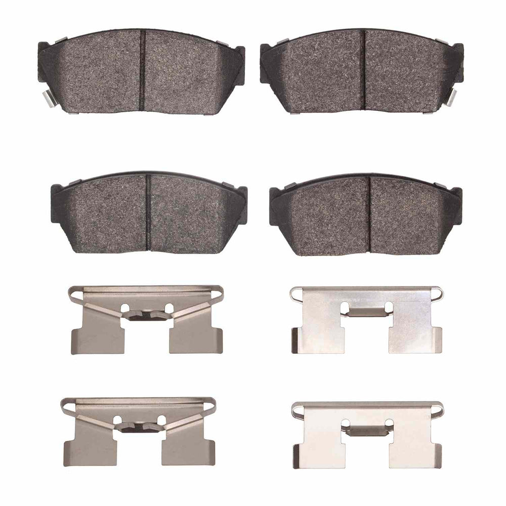 R1 82-87 Honda Civic Front Semi Met Pads & Hardware Kit