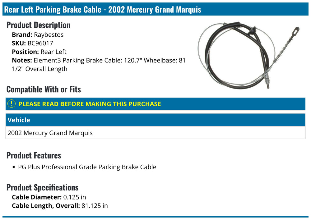 BRAKE CABLE