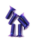 NRG Titanium Steering Wheel Screw Upgrade Kit (Conical) - Purple