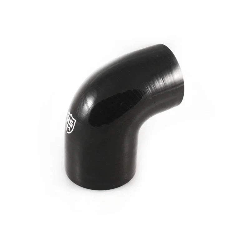 ~(1 lbs. 6X6X4)~ 3in X 2.5in Silicone 90DEG Elbow Hose (Black 5 Ply)
