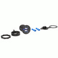 DUAL USB WATER RESISTANT W/COVER - RETAIL PACK