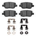 R1 05-12 Acura Rl Rear Semi Met Brake Pads and Hardware Kit