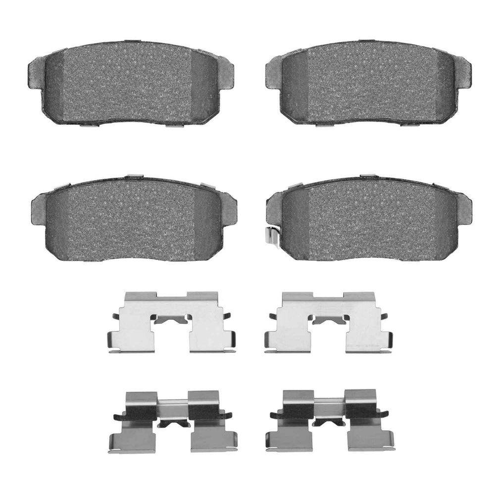 R1 00-06 Nissan Sentra Rear Semi Met Brake Pads and Hardware Kit
