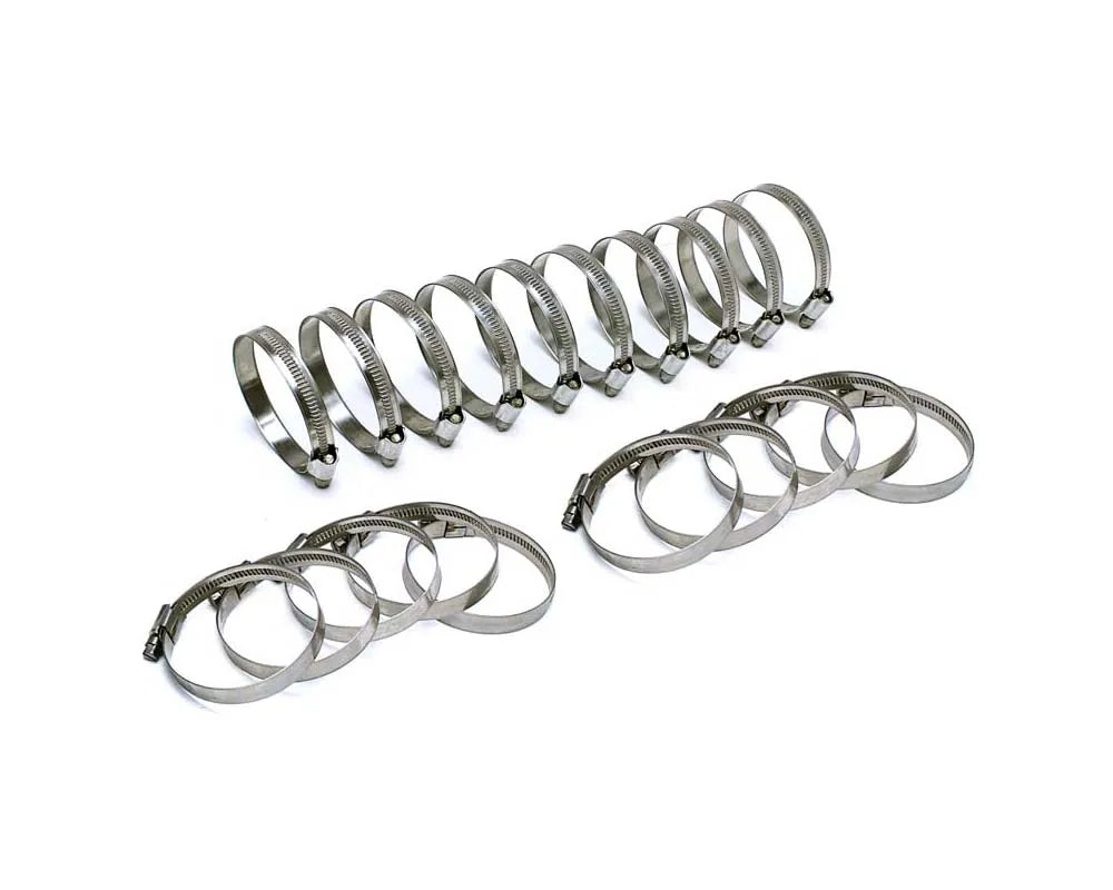 HPS Performance Stainless Steel Embossed Hose Clamps SAE 6 20pc Pack 1/2 - 13/16 (13mm-20mm)