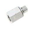 Gates Hydraulic Adapter Male Metric w/ O-Ring to Female Pipe NPTF - M12x1.5 to 1/4-18 Thread