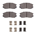 R1 91-00 Plymouth Colt Front Semi Met Brake Pads and Hardware Kit