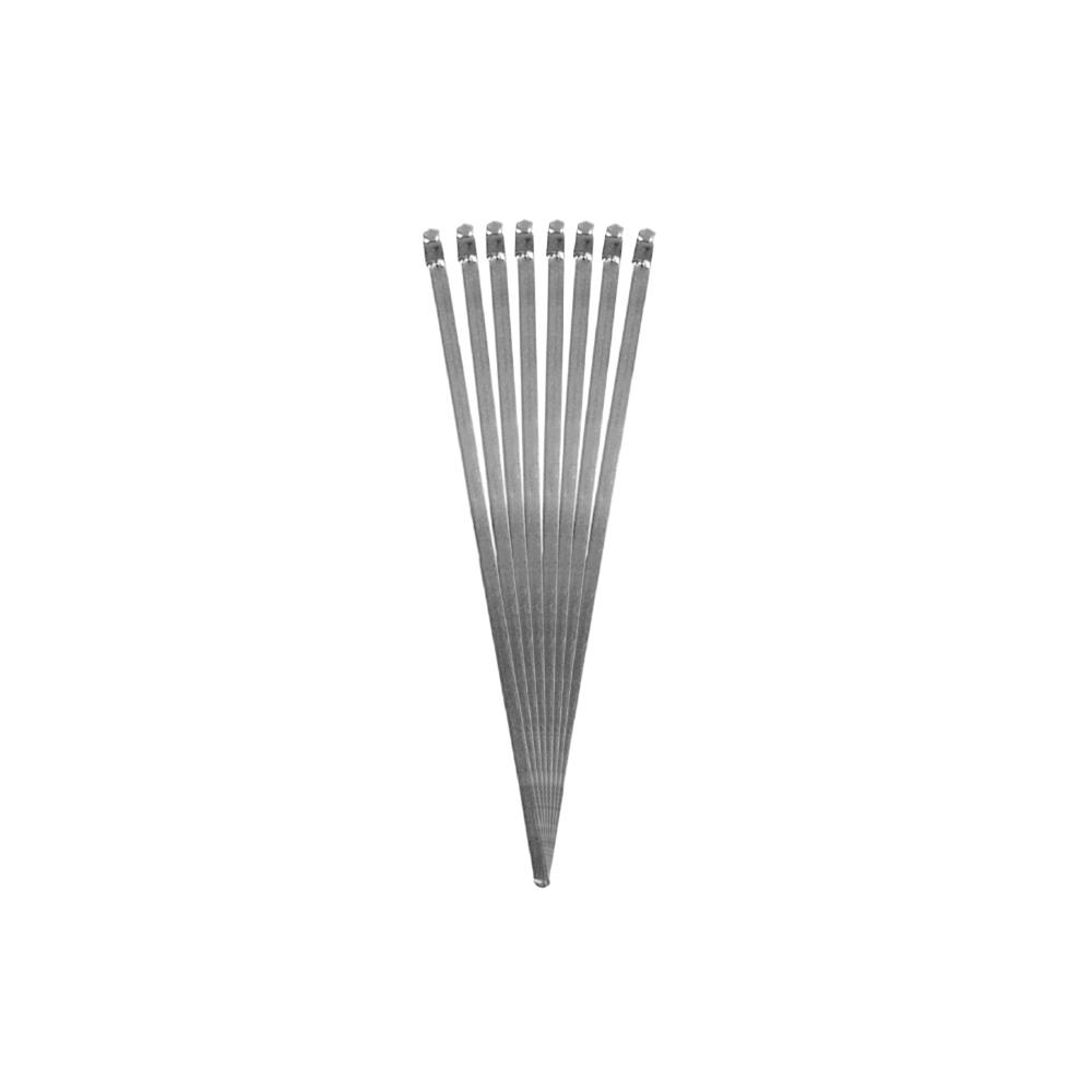 STAINLESS STEEL HEADER WRAP LOCKING TIES 14 PACKAGE OF 12
