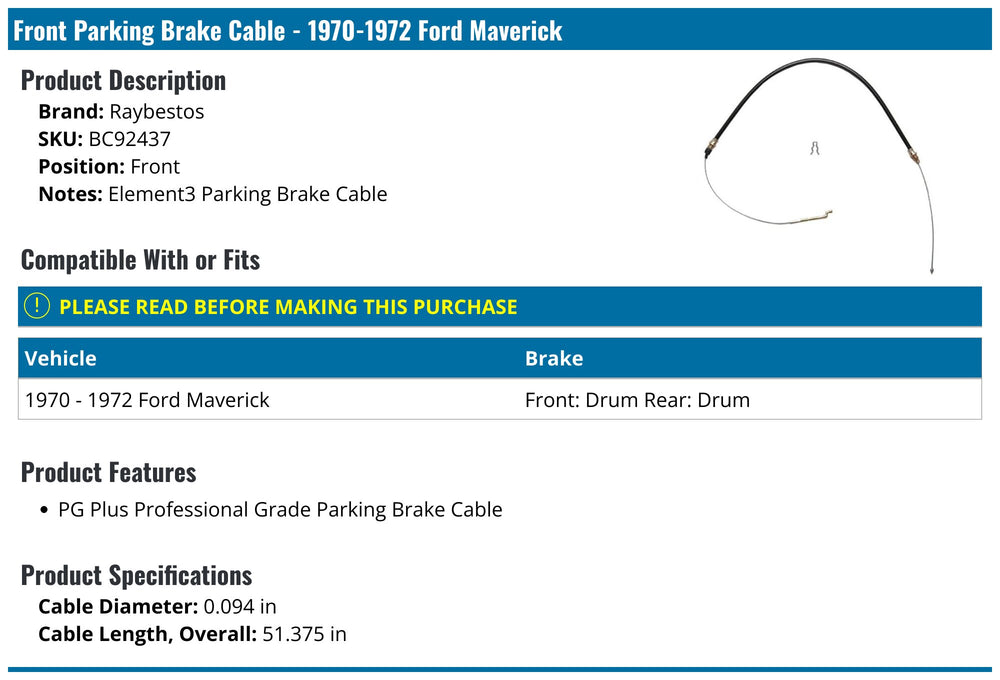 BRAKE CABLE
