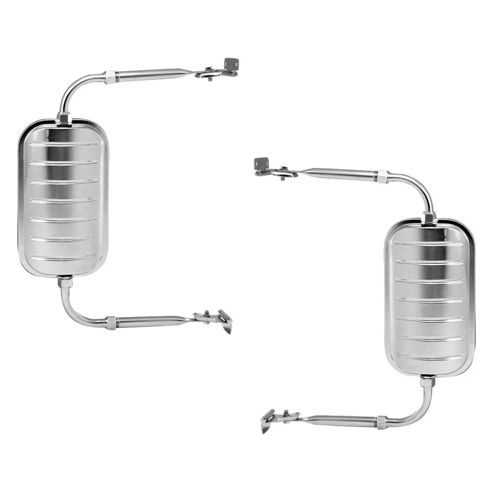 JR WEST COAST STAINLESS STEEL UNIVERSAL TRUCK MIRROR