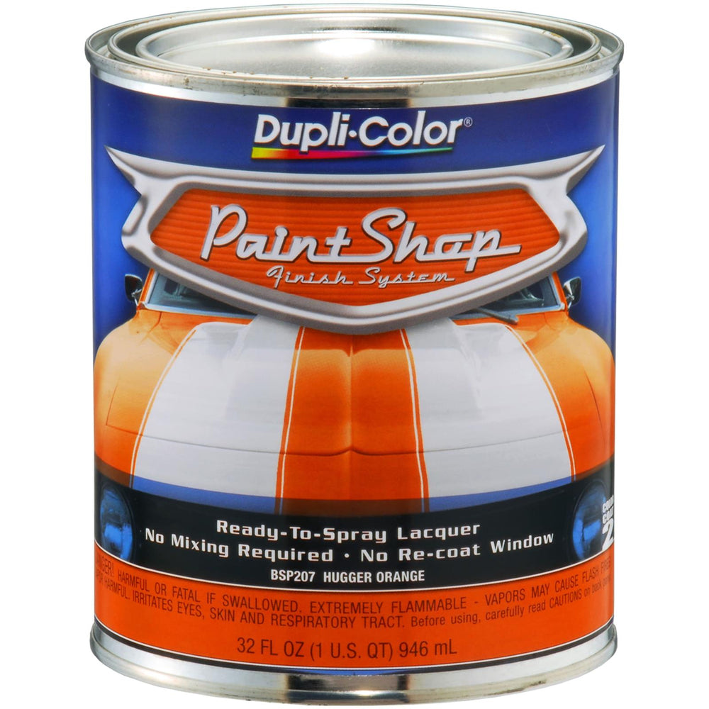 PAINT SHOP FINISH SYSTEM BASE COAT; HUGGER ORANGE; 32 OZ. QUART