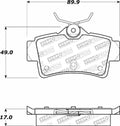StopTech Street Select Brake Pads - Rear