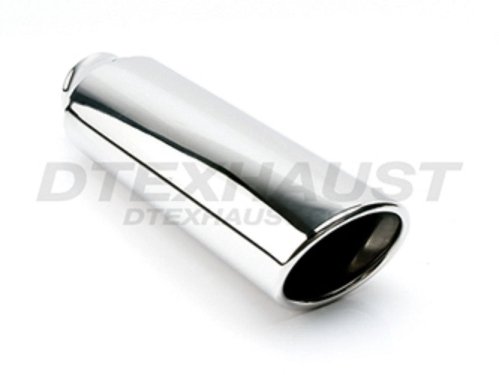 ROLLED ANGLE DOUBLE LAYER SS EXHAUST TIP 2.25IN ID / 3.75INX3.25IN OD